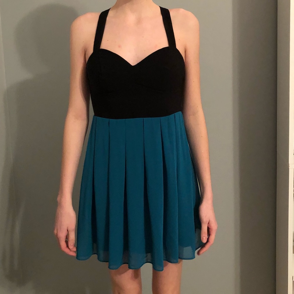 Mini Black and Blue dress